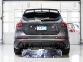 AWE Touring Edition Cat-back Exhaust for Ford Focus RS - Non-Resonated - Diamond Black Tips - Mounted